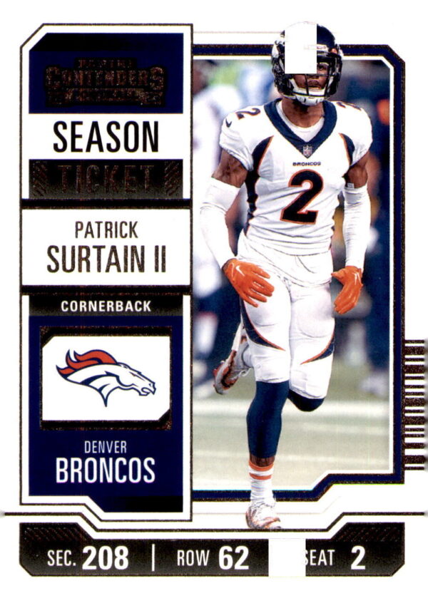 2023 Panini Contenders #31 Patrick Surtain II Season Ticket Retail