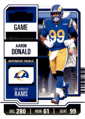 2023 Panini Contenders #60 Aaron Donald Season Ticket Retail