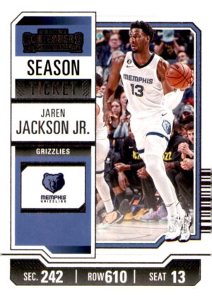 2023-24 Panini Contenders #93 Jaren Jackson Jr. Season Ticket Retail