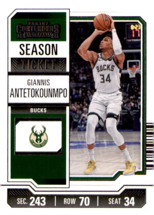 2023-24 Panini Contenders #66 Giannis Antetokounmpo Season Ticket Retail