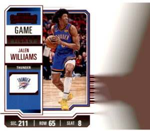 2023-24 Panini Contenders #67 Jalen Williams Season Ticket Retail