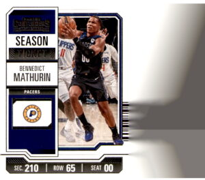 2023-24 Panini Contenders #10 Bennedict Mathurin Season Ticket Retail