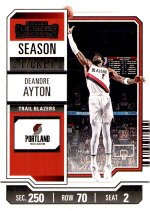 2023-24 Panini Contenders #89 Deandre Ayton Season Ticket Retail