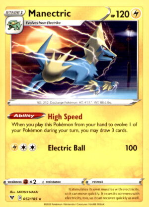 SWSH04: Vivid Voltage #052/185 Manectric