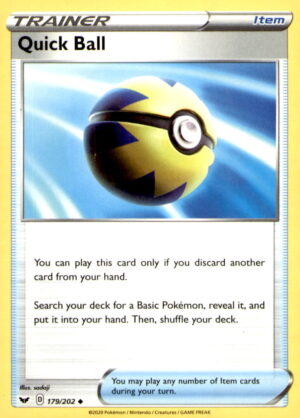 SWSH01: Sword & Shield Base Set #179/202 Quick Ball