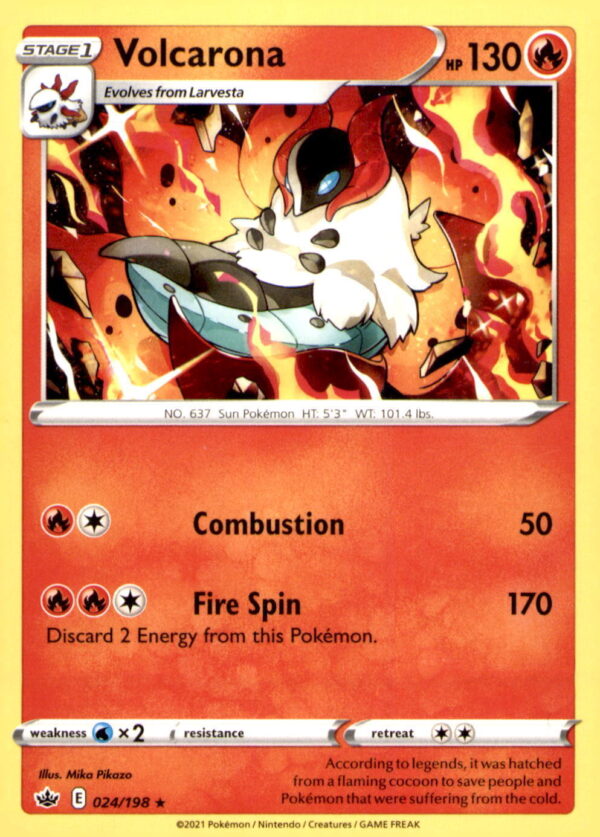 SWSH06: Chilling Reign #024/198 Volcarona