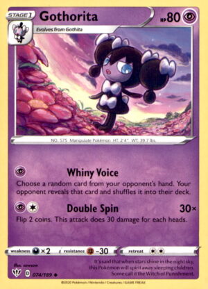 SWSH03: Darkness Ablaze #074/189 Gothorita