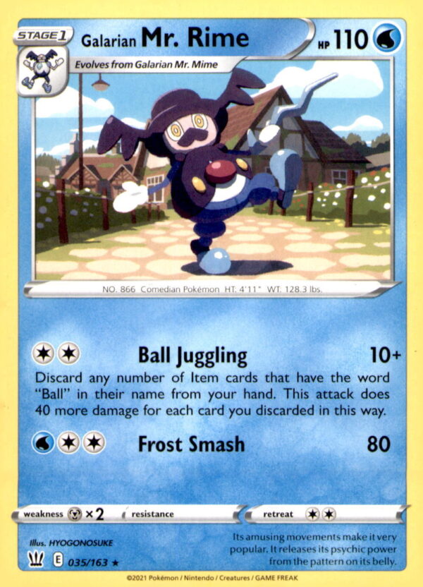 SWSH05: Battle Styles #035/163 Galarian Mr. Rime