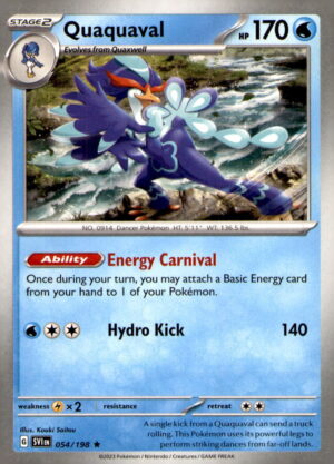 SV01: Scarlet & Violet Base Set #054/198 Quaquaval