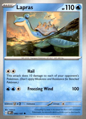 SV03: Obsidian Flames #045/197 Lapras