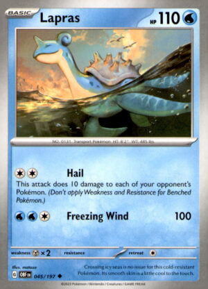 SV03: Obsidian Flames #045/197 Lapras