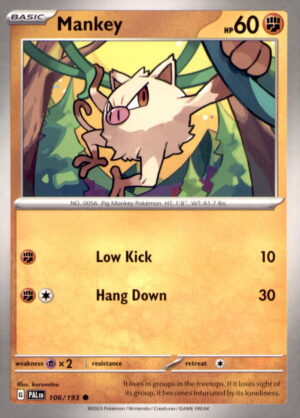 Miscellaneous Cards & Products #106/193 Mankey (Cosmos Holo)