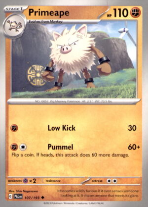 Miscellaneous Cards & Products #107/193 Primeape (Cosmos Holo)