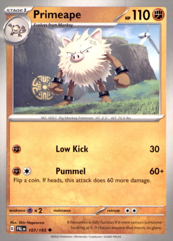 Miscellaneous Cards & Products #107/193 Primeape (Cosmos Holo)