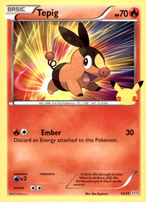 McDonald's 25th Anniversary Promos #013/025 Tepig - 13/25