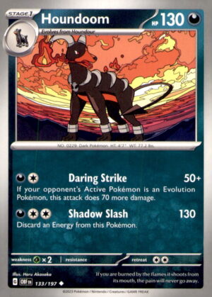 SV03: Obsidian Flames #133/197 Houndoom