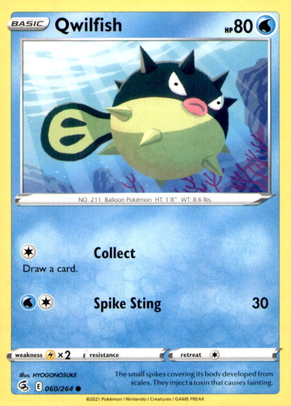 SWSH08: Fusion Strike #060/264 Qwilfish