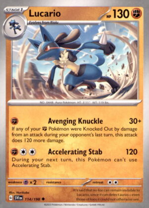 SV01: Scarlet & Violet Base Set #114/198 Lucario