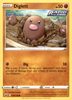 SWSH06: Chilling Reign #076/198 Diglett