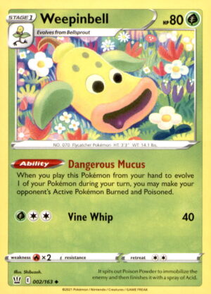 SWSH05: Battle Styles #002/163 Weepinbell