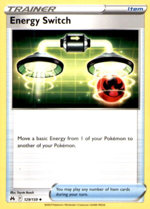 Crown Zenith #129/159 Energy Switch