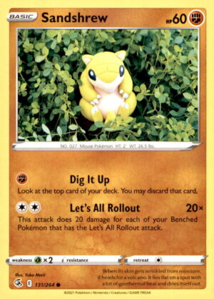 SWSH08: Fusion Strike #131/264 Sandshrew