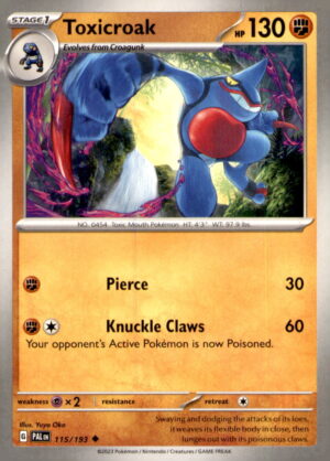 SV02: Paldea Evolved #115/193 Toxicroak