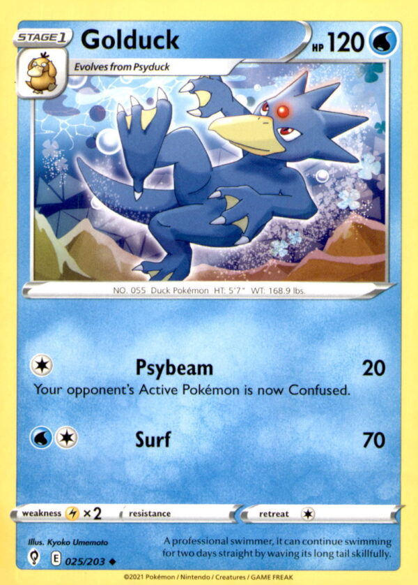 SWSH07: Evolving Skies #025/203 Golduck