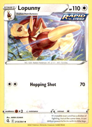 SWSH08: Fusion Strike #213/264 Lopunny