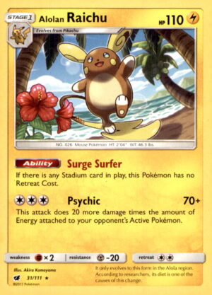 SM - Crimson Invasion #31/111 Alolan Raichu