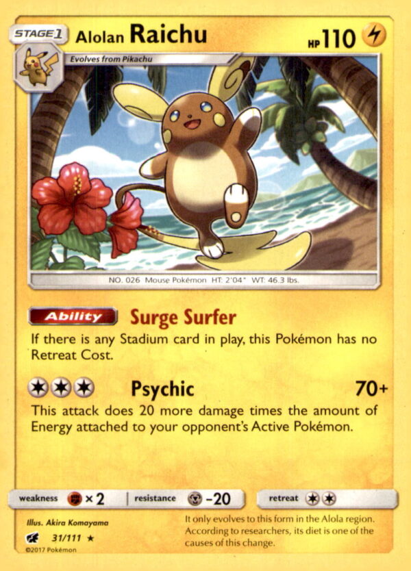SM - Crimson Invasion #31/111 Alolan Raichu