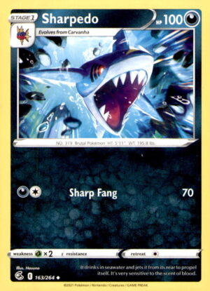 SWSH08: Fusion Strike #163/264 Sharpedo