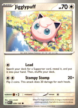 SV: Scarlet & Violet 151 #039/165 Jigglypuff