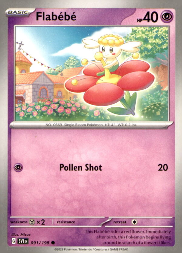 SV01: Scarlet & Violet Base Set #091/198 Flabebe