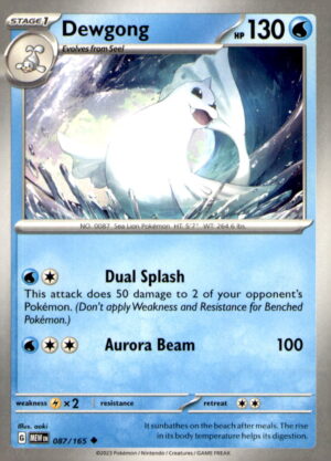SV: Scarlet & Violet 151 #087/165 Dewgong