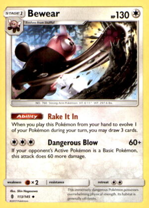 SM - Guardians Rising #113/145 Bewear