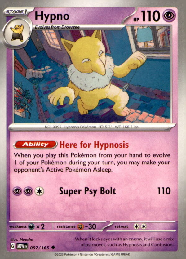 SV: Scarlet & Violet 151 #097/165 Hypno