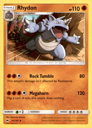 SM - Burning Shadows #66/147 Rhydon