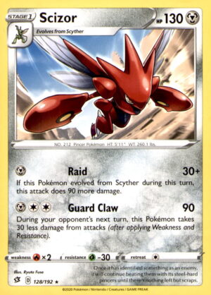 SWSH02: Rebel Clash #128/192 Scizor