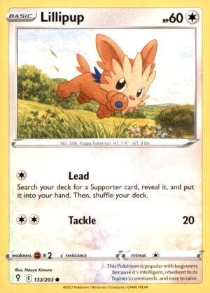SWSH07: Evolving Skies #133/203 Lillipup