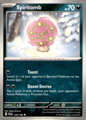 SV01: Scarlet & Violet Base Set #129/198 Spiritomb