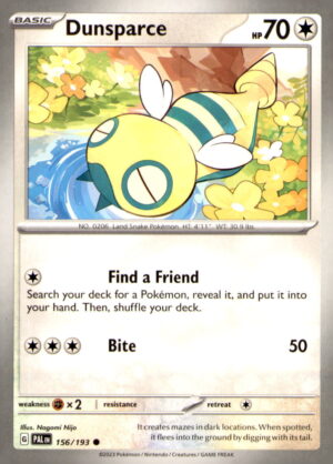 SV02: Paldea Evolved #156/193 Dunsparce