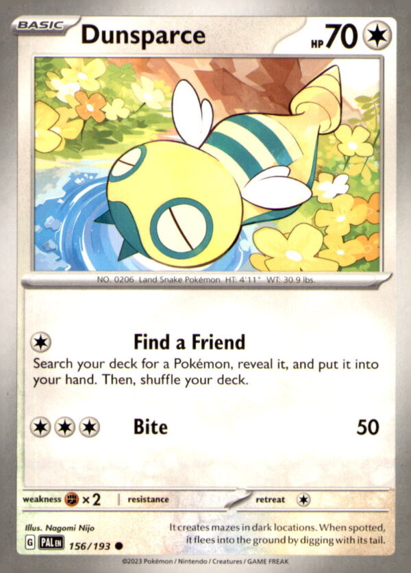 SV02: Paldea Evolved #156/193 Dunsparce