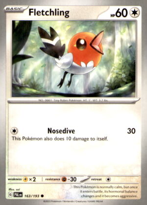 SV02: Paldea Evolved #163/193 Fletchling