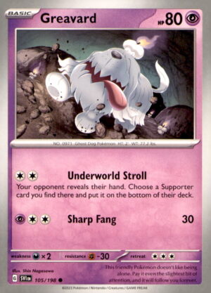 SV01: Scarlet & Violet Base Set #105/198 Greavard