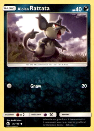 SM Base Set #76/149 Alolan Rattata