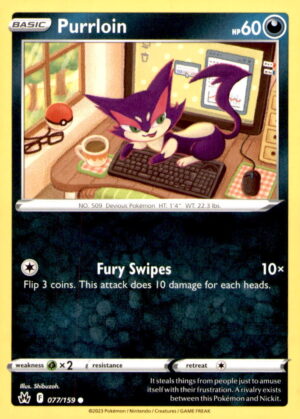 Crown Zenith #077/159 Purrloin