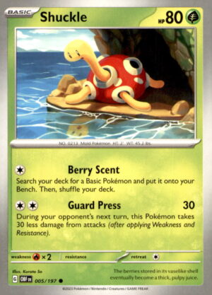 SV03: Obsidian Flames #005/197 Shuckle