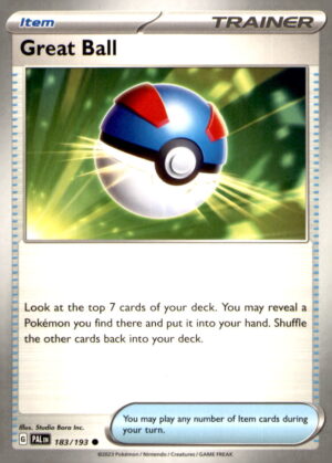 SV02: Paldea Evolved #183/193 Great Ball