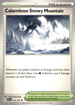 SV02: Paldea Evolved #174/193 Calamitous Snowy Mountain